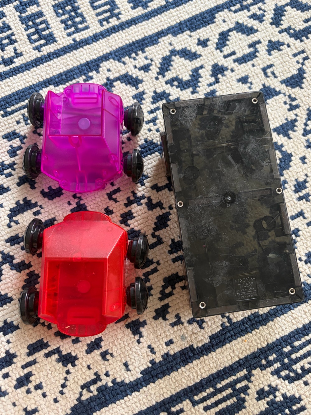 Magnatiles Toy Cars - 3 Pack for Kids